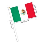 Mexico Small Mini Flags  25 Pack Hand Held Mexican Stick Flags With 11 8 Inch   
