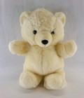 1986 Vintage 18  Dan Dee Kmart Off White Sitting Teddy Bear Plush Stuffed Animal