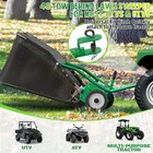 Tow Behind Lawn Sweeper 42    48  Leaf Collector Grass Yard Tool Green   Orange