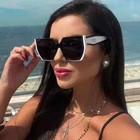 Prada Pr 15ws Women Sunglasses Authentic Cateye Black White Grey Lenses W  Box