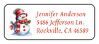 30 Personalized Snowman Christmas Return Address Labels