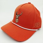 Buck Brothers Rope Hat Youth Med large Safety Orange Embroidered Buck Deer 