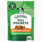 5 Bag Greenies Pill Pockets For Dogs  Natural Soft Chicken Dog Treats  30-pack