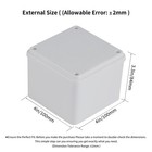 6 Pack 4  X 4  X 3  Pvc Plastic Dustproof Waterproof Box Ip65 Junction Boxes    