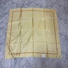 Christian Dior Trottier 100 Silk Scarf 78cm X 78cm Beige Brown Kanebo Vintage
