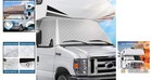 Rv Windshield Sunshade Cover For Class C Ford E450 1997-2025 Motorhome Silver
