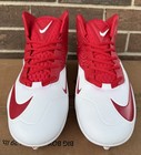 Nike Mens 14 Zoom Code Elite 3 4 Detachable Football Cleat White red 603369-160
