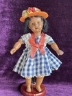 Rare Antique German 7    Gebr  der Kuhnlenz 34 16 Brown Complexion Bisque Doll