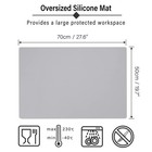 Gartful Large Silicone Craft Mat Nonstick Nonskid Countertop Protector 27 6x19 7