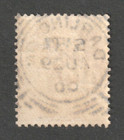 Great Britain  Scott  89  Used  F  1p Victoria  Sotn Darlington Cds Cancel