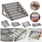 3 4 5 6 7 Layers Acrylic Nail Polish Display Rack Transparent Cosmetic Organizer