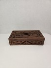 Wooden Tissue Box Cover Napkin Storage Holder Handmade Hand Carved Made In India