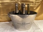 Louis Roederer Champagne Wine Cooler Ice Bucket Made Of Metal Used