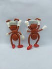 2 Vintage Premium Heinz Ketchup Picnic Ants Promo Bendable Figure 1988