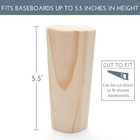 5 5  X 3 4  Rounded Outside Bullnose Corner Baseboard Molding And Trim Block  1