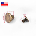 20 Sets Chicago Screws Leather Rivets Kit  6 5mm Brass Binding Posts With Assort