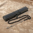 Yusur Yusr Black Coral 33 Beads Islamic Prayer Beads Misbaha Tasbih 218022