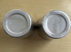 Vintage Forged Hammered Aluminum Tumblers  - Set Of 2
