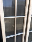 Great Vintage Pair Unique French Doors 90    X 20    Old Wavy Glass 10 Panes 8 15   