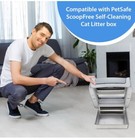 Stainless Steel Reusable Litter Tray Compatible With Pet-safe Scoop-free Self