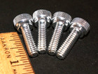 1 4-20-3 4  Thumb Screws Lot Of 4 Silver Aluminum