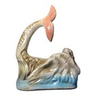 Mermaid Figurine Luster Finish Ceramic Nautical Beach Whimsical Decor 8   