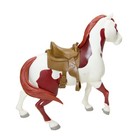 2017 Boomerang American Pinto Paint Model Horse Toy W  Saddle Spirit Riding Free