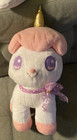 Amuse Unicorn No Cony Big Crane Prize Plush Pink Mane Open Eyes Star Bow Japan