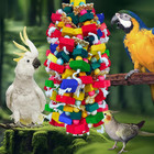 Extra Large Bird Toys For Macaws Cockatoos Amazons Chew Natural Wood Parrot Cage