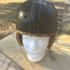 1940s Antique A11 Rawlings Black Leather Football Helmet - Size 7 Vintage