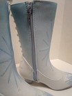 Girls Disney Frozen Cowboy Boots Blue With Side Zipper Size 11-12