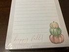 Punch Studio Happy Fall Pumpkin Magnetic Note Pad 125 Sheets