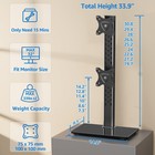 Mountup Vertical Dual Monitor Stand  Stack Two Screens Up To 32 Inches 33 Lbs   