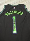Zion Williamson Black-green Jersey Signed Nba Player Autographed Jsa Coa