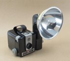 Vintage Kodak Brownie Hawkeye Flash Model Outfit   Flash Manual In Original Box 