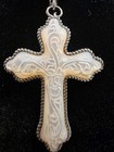 Carolyn Pollack American West 925 Mother Of Pearl Cross Necklac   