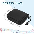 Guitar Picks Holder Box Nylon Acoustic Electric Guitar Pick Case Bag Black