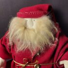 Vtg Woof   Poof  Xl Santa  33  With Hat Up  28  With Hat Down  red  Bells
