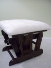 Upholstered Cream Rocker Glider Ottoman Footstool Baby Nursery 21  x 16   X 14  