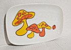 Vintage   Retro 60s 70s Mcm - Mushroom   Ladybug Tray   Plate  Viletta s Arts 7 