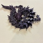 Purple Articulated Dragon Statue Collectible Fantasy Dragon Figurine 3d Printed