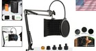 Microphone Isolation Shield   Adjustable Mic Stand - Crystal Clear Sound