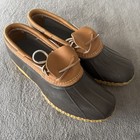 Vtg L l  Bean Boots Mens 11 W Brown Gum Maine Hunting Shoe Duck Moccasin Usa