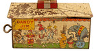 1920 s Unique Art Mfg  Co  Dandy Jim  the Clown Dancer Tin Litho Wind-up Toy