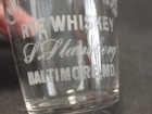 Faultless Rye Whisket S  Stansberg Baltimore  Md  Etched Shot Glass C  1900