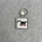 Vintage Kliban Cat In Red Sneakers Keychain Acrylic Gift Creations -  pair 