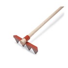 Council Tool Lw12-60 12 In Steel Fire Rake  4 Tines  60 In L Wood Handle