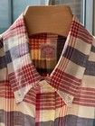 60s 70s Vintage Brooks Brothers 6-button Madras Shirt 16r Plaid Cotton Usa