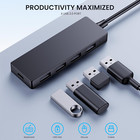 4 Port Usb 3 0 Hub Splitter Multi Adapter 5gbps High Speed Pc Desktop Laptop Lot