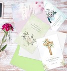 24 Pack Floral Religious Sympathy Cards With Self-adhesive Envelopes  4 x6  Boxe